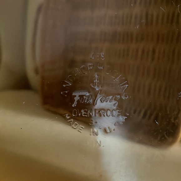 Anchor Hocking Amber Fire King Square Casserole Dish with Basket - Picture 10 of 10